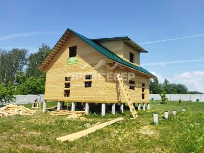 137. Строительство дома из профилированного бруса по проекту ДБ-105 в МО, г.о. Кашира, д. Малое Ильинское